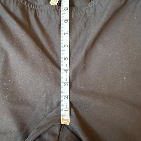 Eileen Fisher Black Cropped Pants Sz Petite Medium - Picture 6 of 7